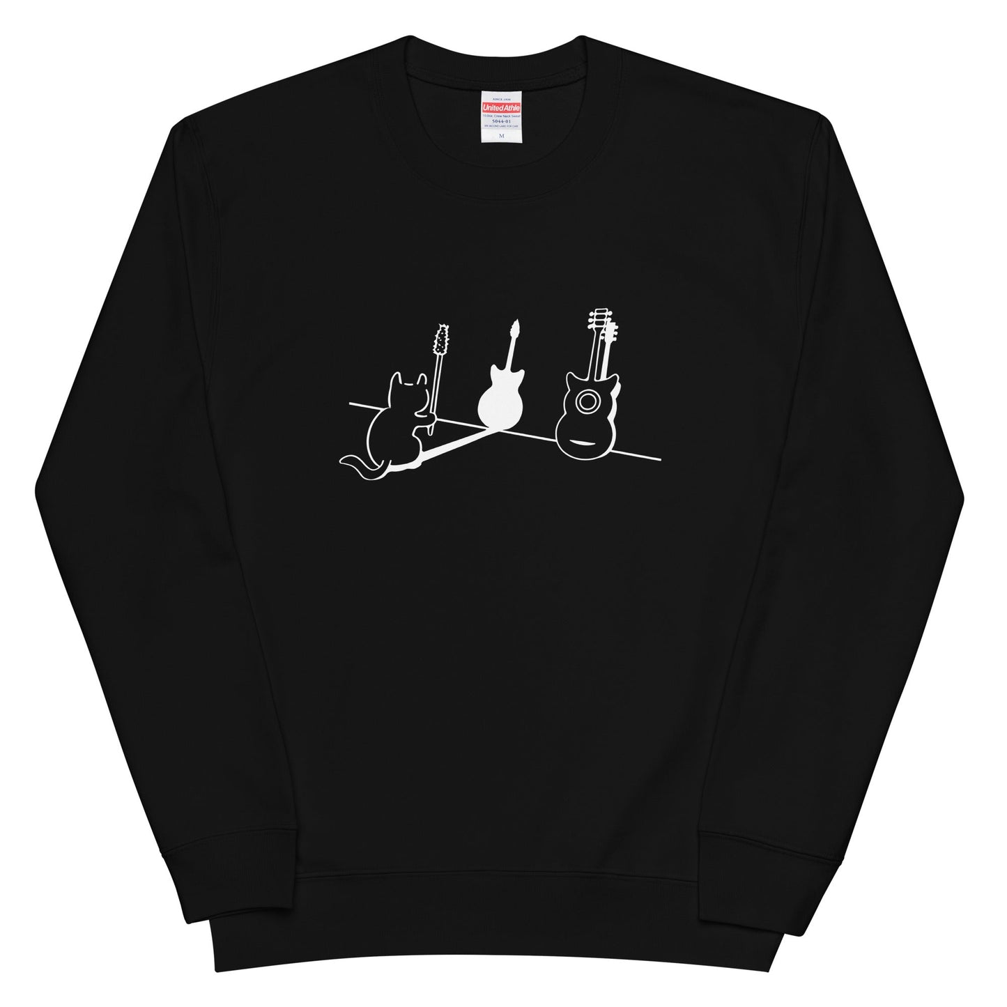 猫 トレーナー ねこ かわいい 猫イラスト 猫ギター.