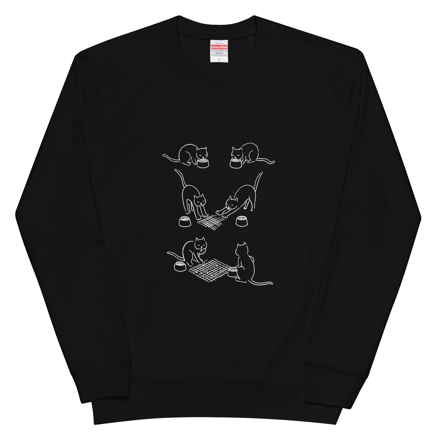 猫 トレーナー ねこ かわいい 猫ピンズ 囲碁/アダルト&キッズサイズ.