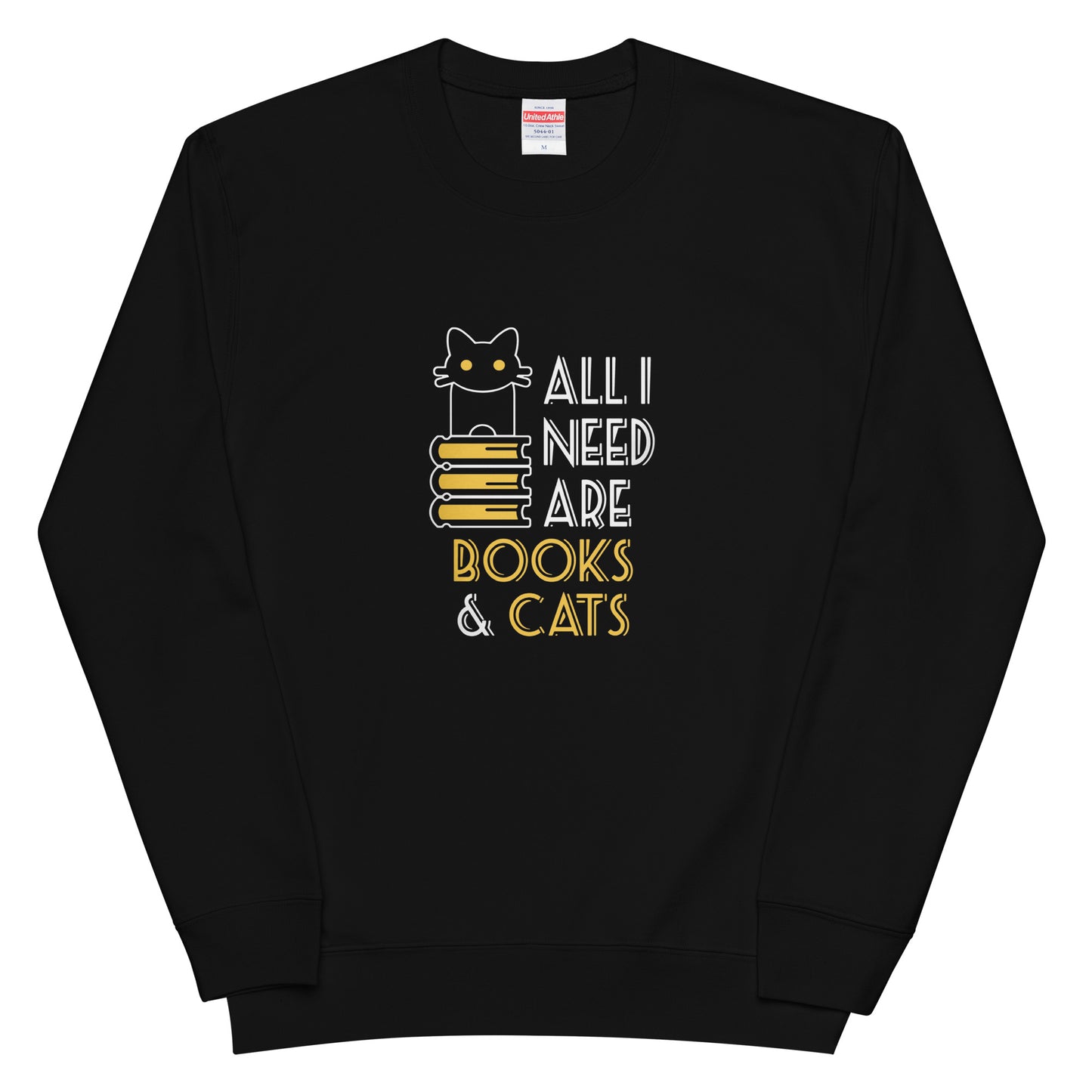 猫 トレーナー ねこ かわいいAll I Need Are Books And Cats|アダルト&キッズサイズ.