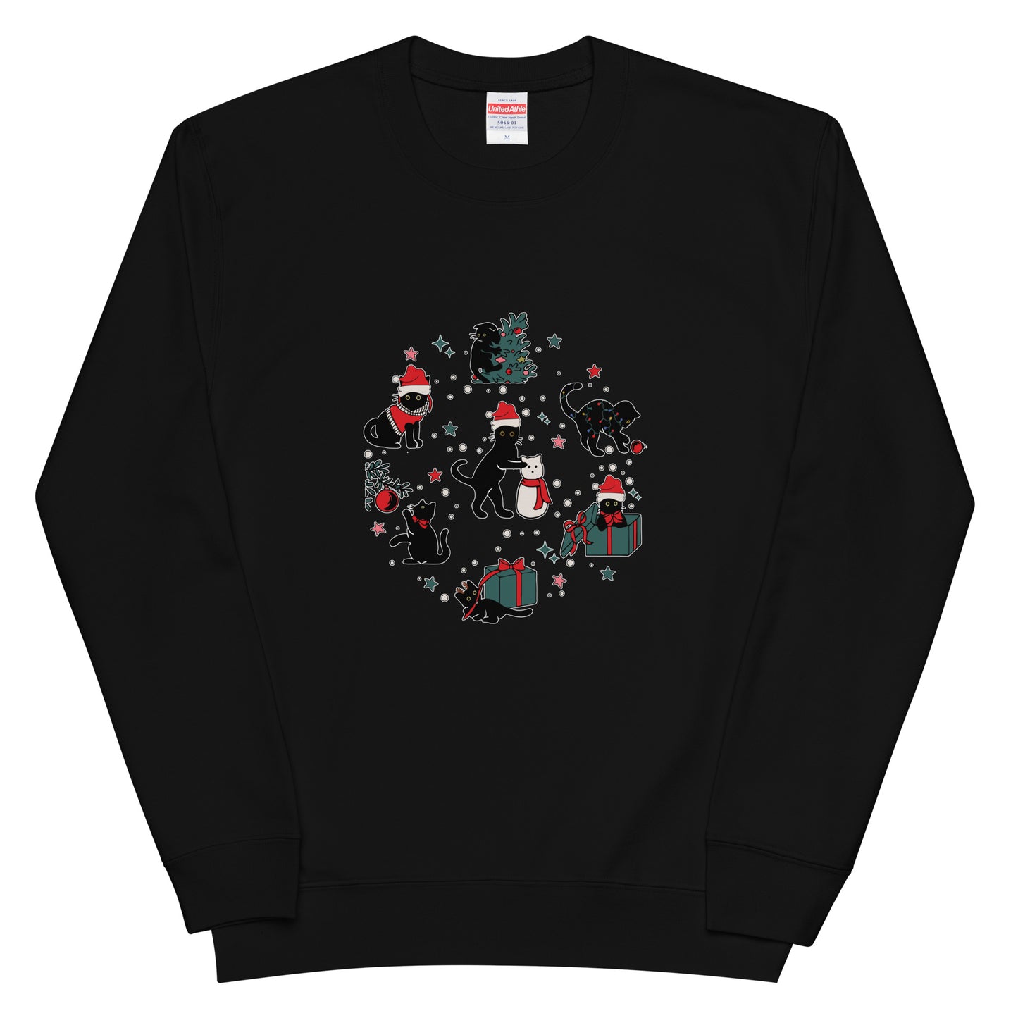 【クリスマス限定商品】猫 トレーナー ねこ かわいい 猫イラスト 猫クリスマス.