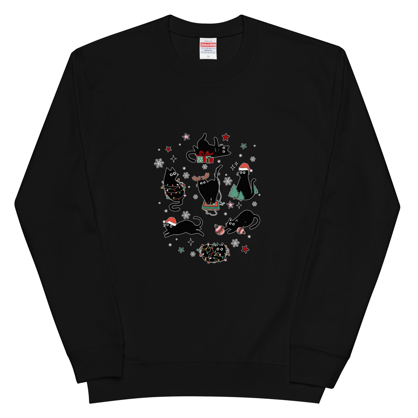 【クリスマス限定商品】猫 トレーナー ねこ かわいい 猫イラスト 猫クリスマス.