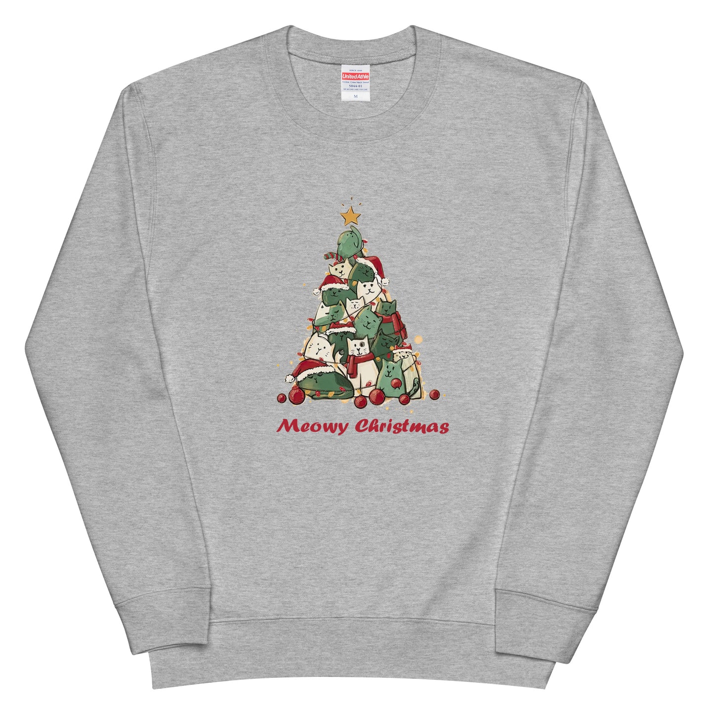 【クリスマス限定商品】猫 トレーナー ねこ かわいい 猫イラスト 猫クリスマス.