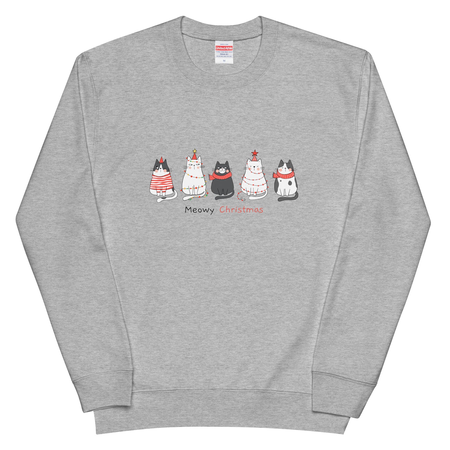 【クリスマス限定商品】猫 トレーナー ねこ かわいい 猫イラスト 猫クリスマス.