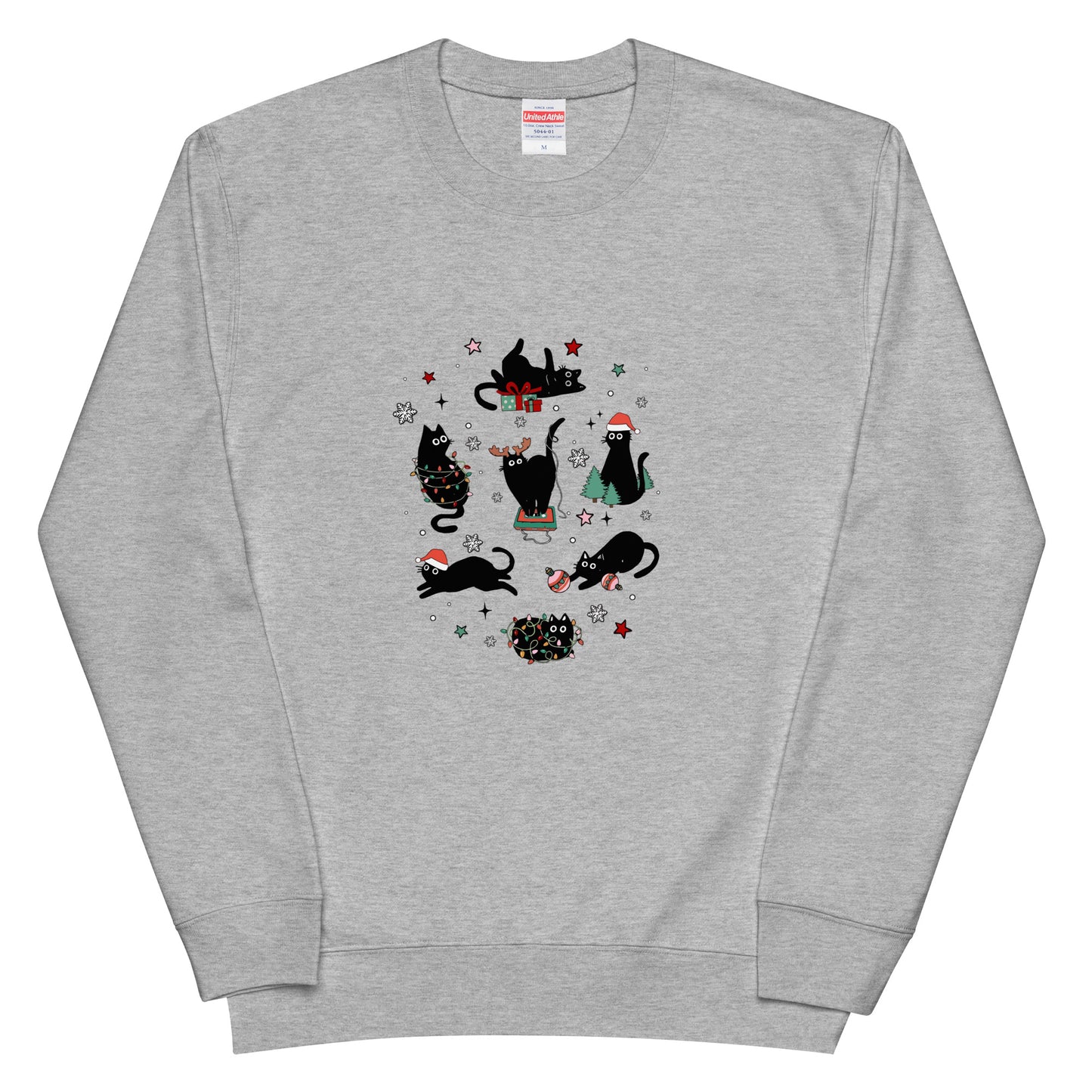 【クリスマス限定商品】猫 トレーナー ねこ かわいい 猫イラスト 猫クリスマス.