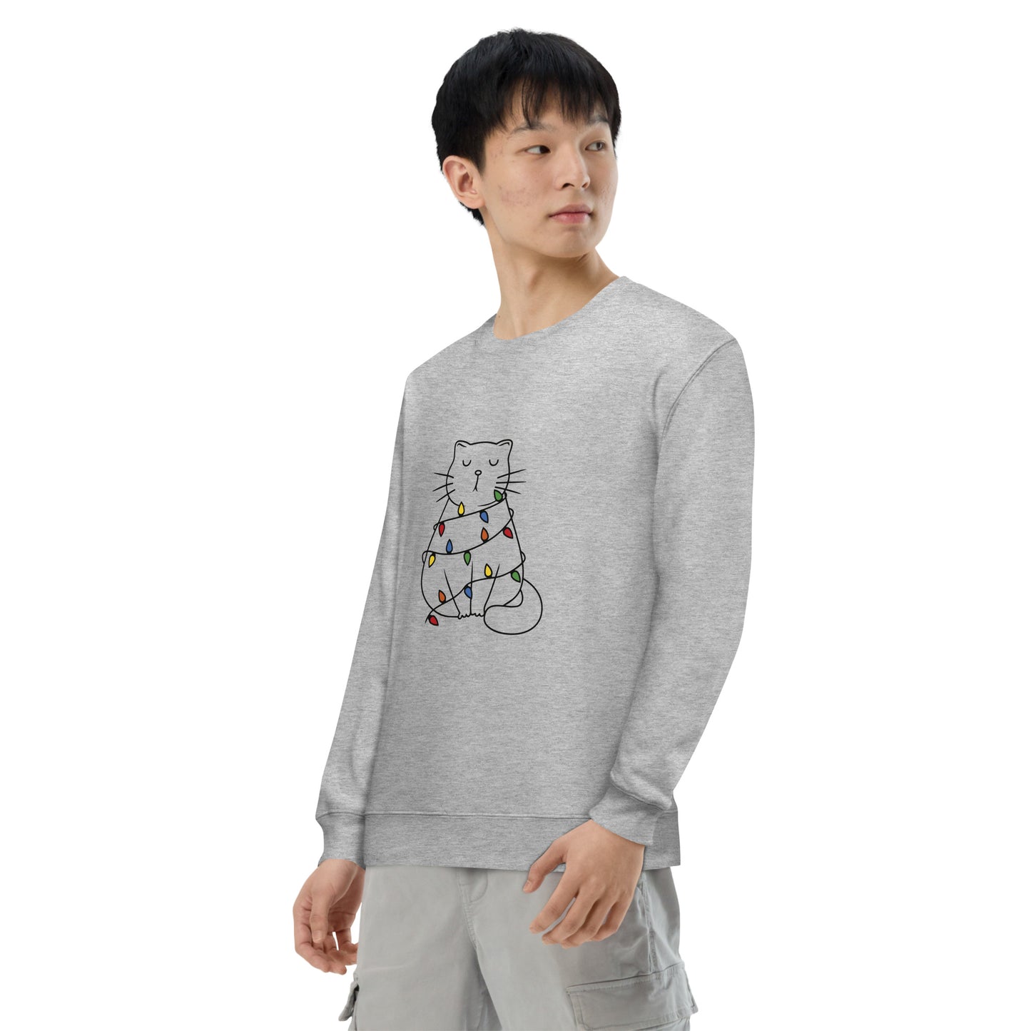 【クリスマス限定商品】猫 トレーナー ねこ かわいい 猫イラスト 猫クリスマス.