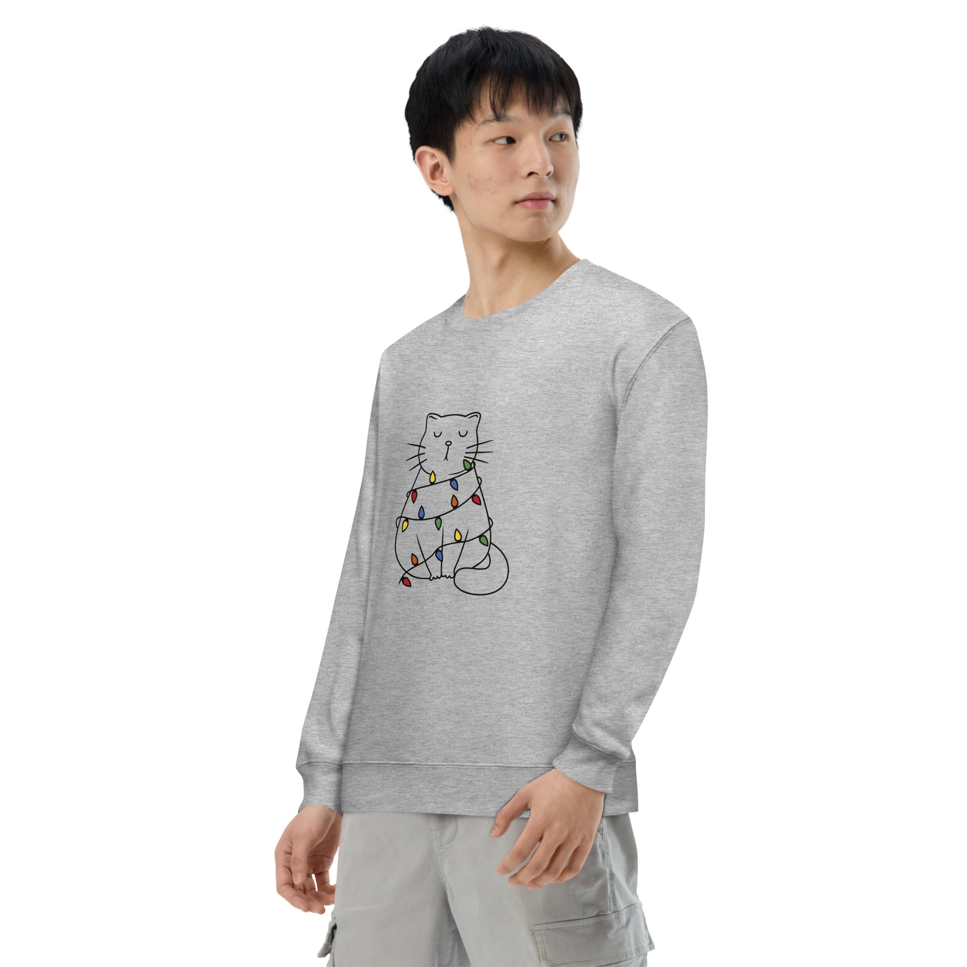 【クリスマス限定商品】猫 トレーナー ねこ かわいい 猫イラスト 猫クリスマス.