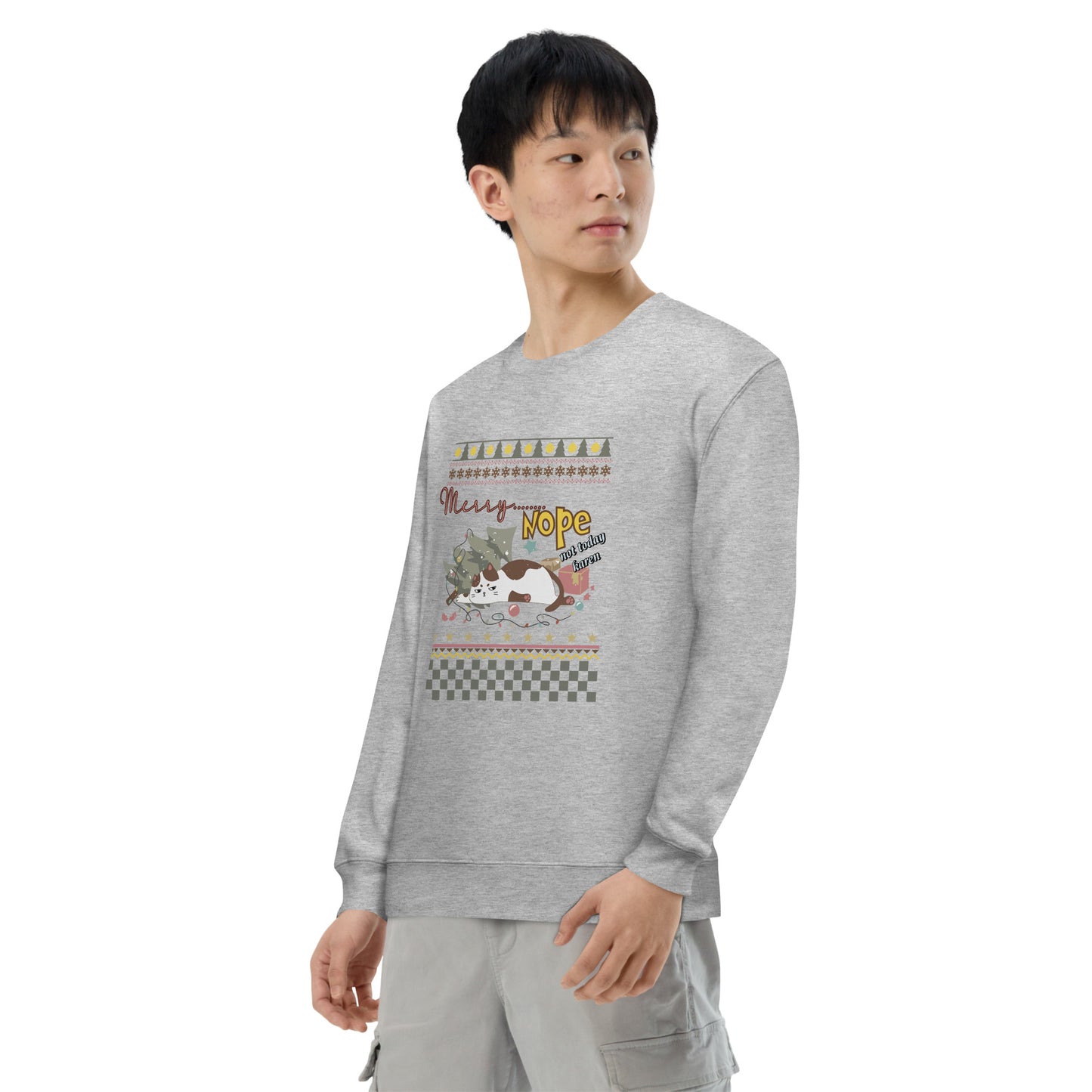 【クリスマス限定商品】猫 トレーナー ねこ かわいい 猫イラスト 猫クリスマス.