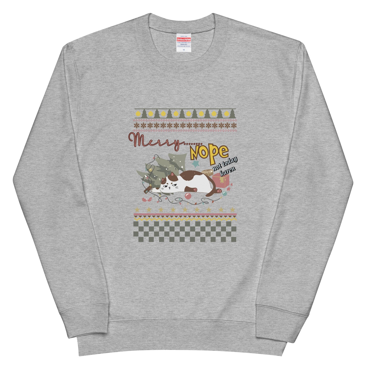 【クリスマス限定商品】猫 トレーナー ねこ かわいい 猫イラスト 猫クリスマス.