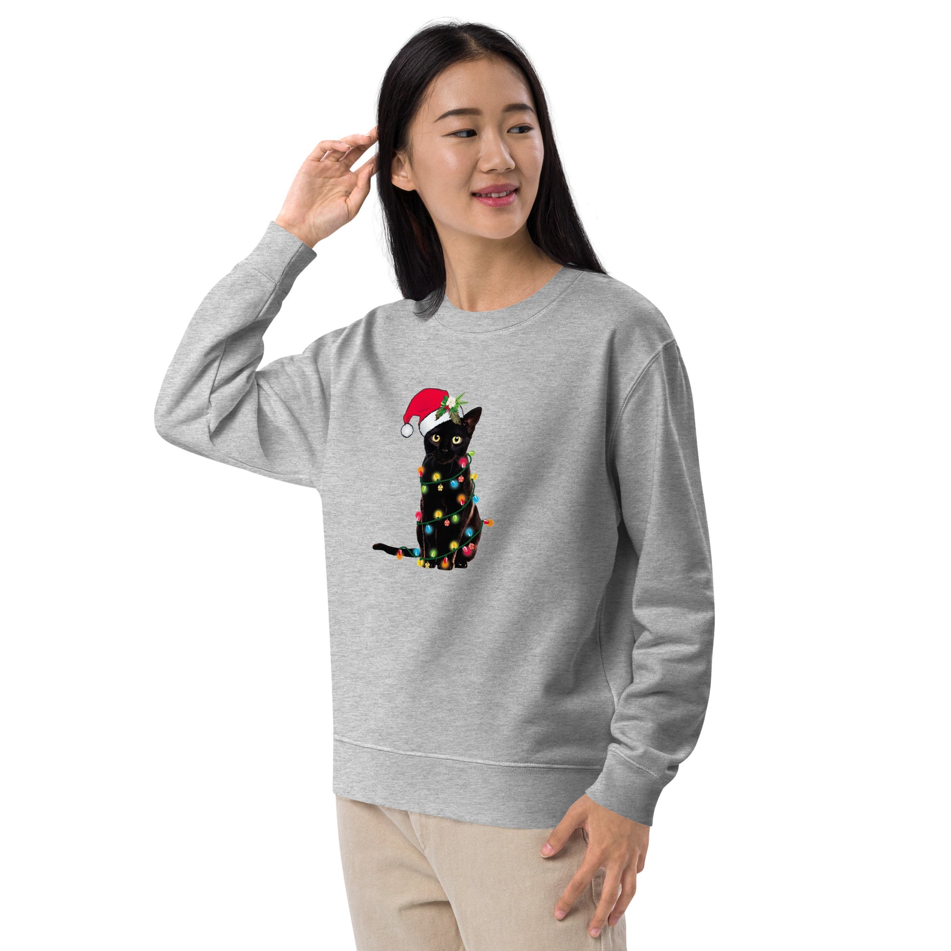 【クリスマス限定商品】猫 トレーナー ねこ かわいい 猫イラスト 猫クリスマス.