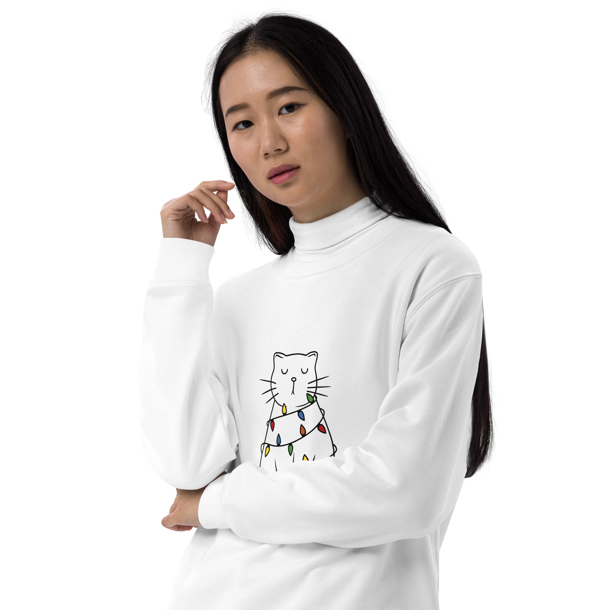 【クリスマス限定商品】猫 トレーナー ねこ かわいい 猫イラスト 猫クリスマス.