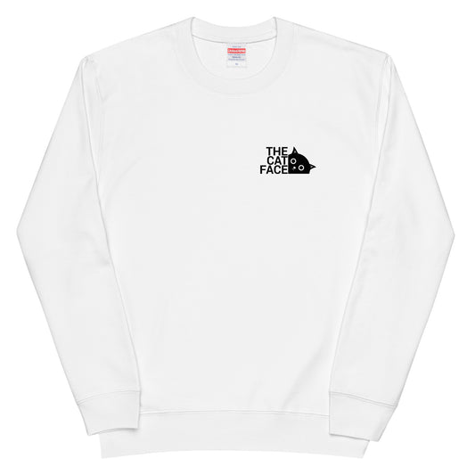 猫 トレーナー ねこ かわいい 猫イラストThe Cat Face & ニャンモナイト |フロント&バックプリント.