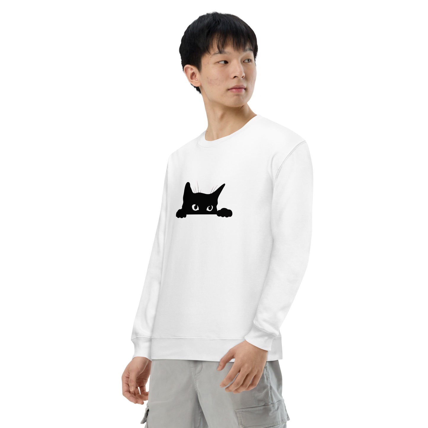 猫 トレーナー ねこ かわいい猫イラスト可愛い猫.