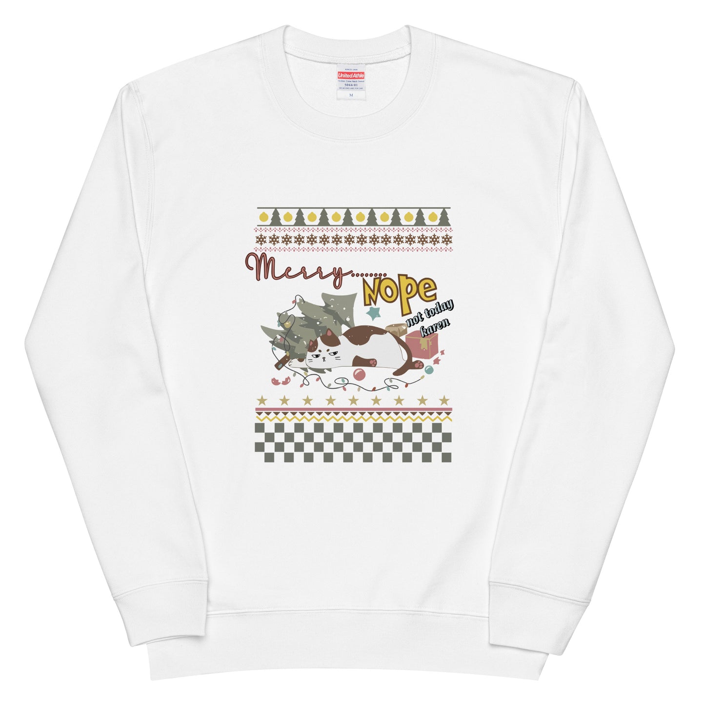 【クリスマス限定商品】猫 トレーナー ねこ かわいい 猫イラスト 猫クリスマス.