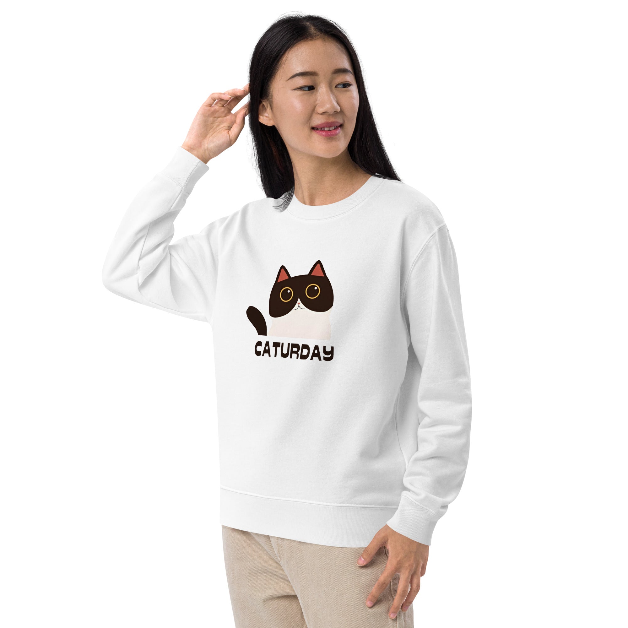 猫 トレーナー ねこ かわいい 猫イラスト Caturday.