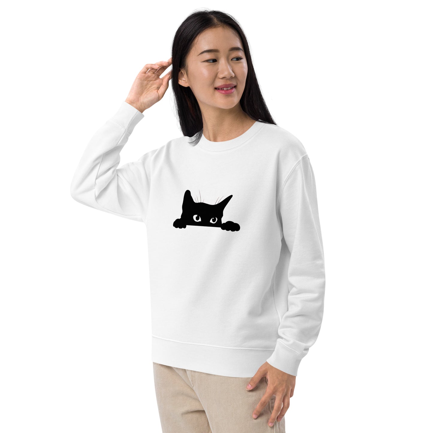 猫 トレーナー ねこ かわいい猫イラスト可愛い猫.
