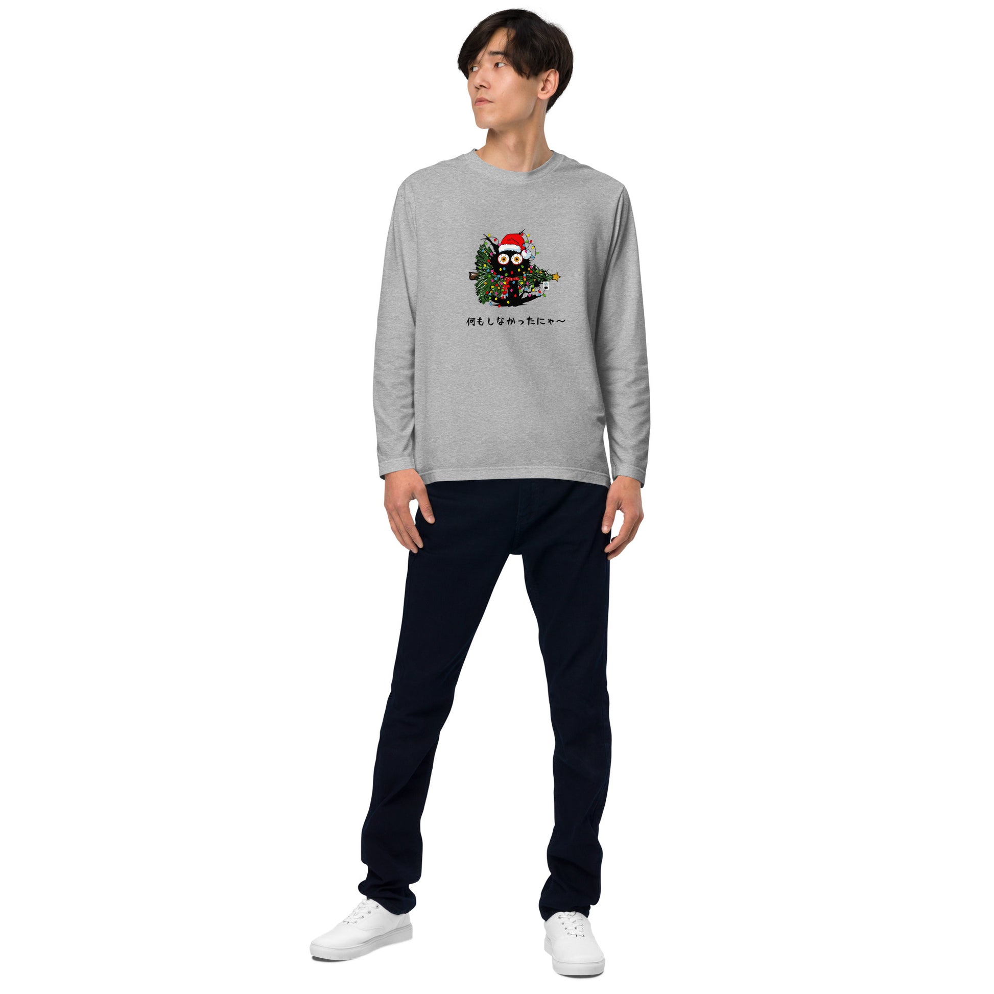 【クリスマス限定商品】猫 ロン t 猫 長袖 t シャツ ねこ 猫イラスト 猫クリスマス.