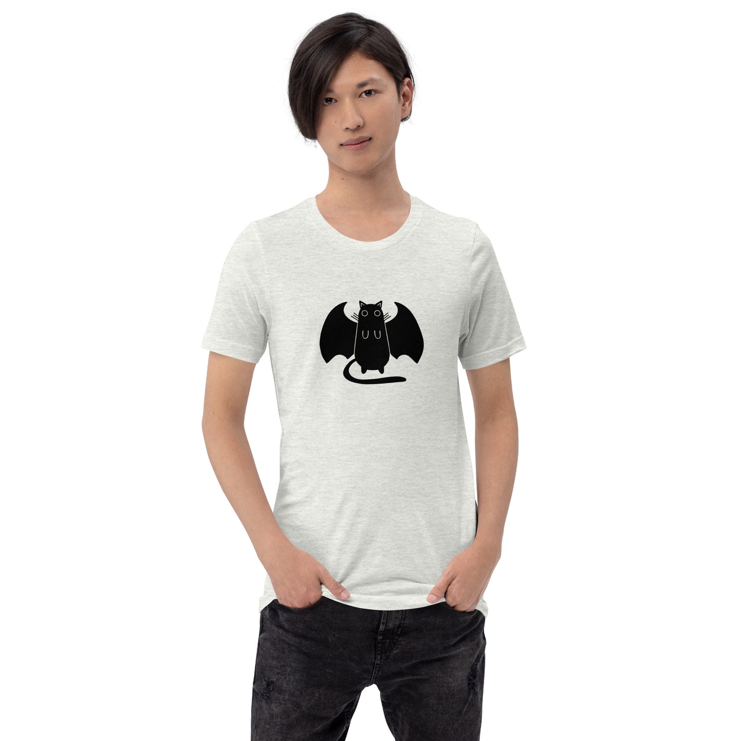 猫tシャツ ねこ 猫イラスト おもしろ tシャツ かわいい ハロウィン|アダルト&キッズサイズ.