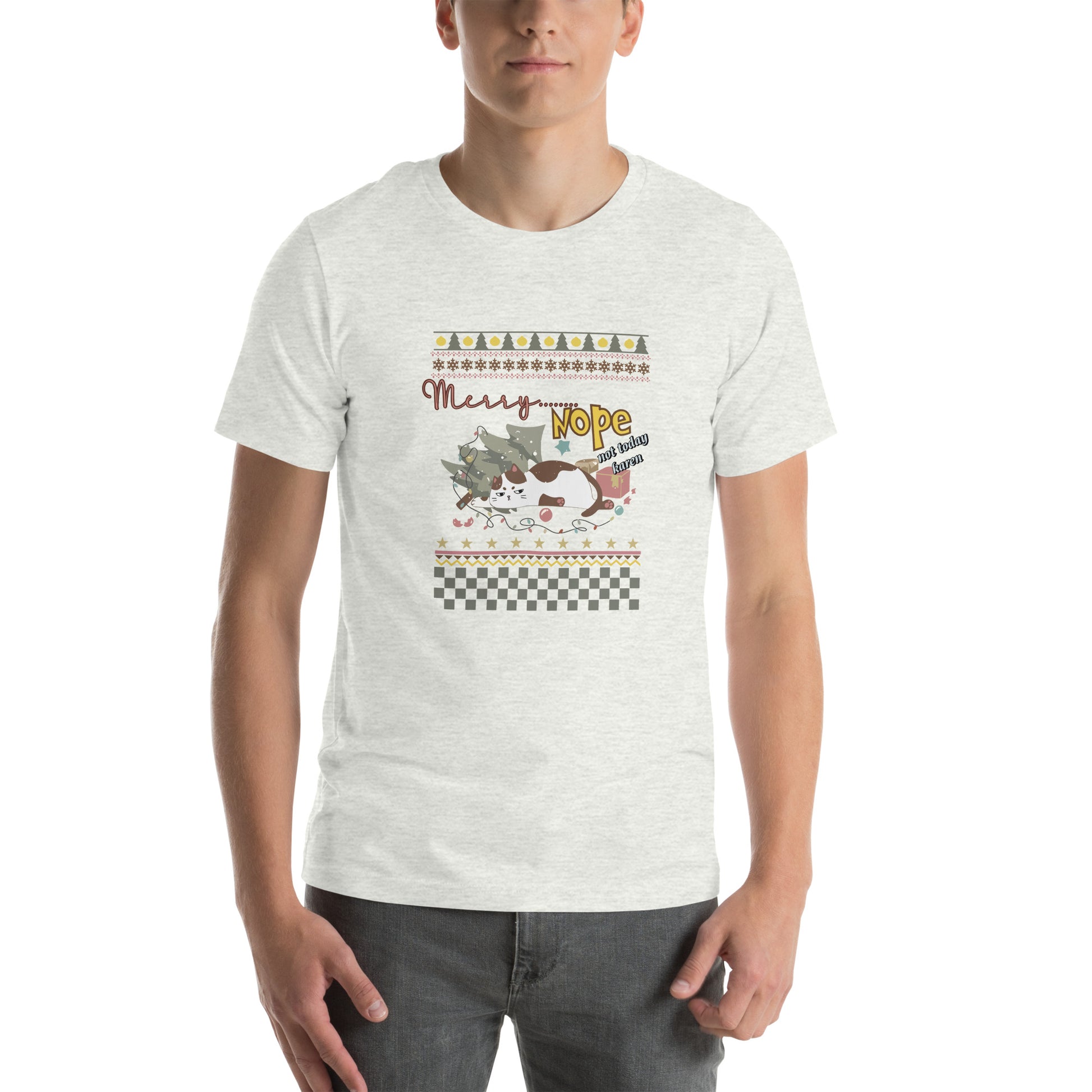 【クリスマス限定商品】猫tシャツ ねこ 猫イラスト 猫クリスマス.