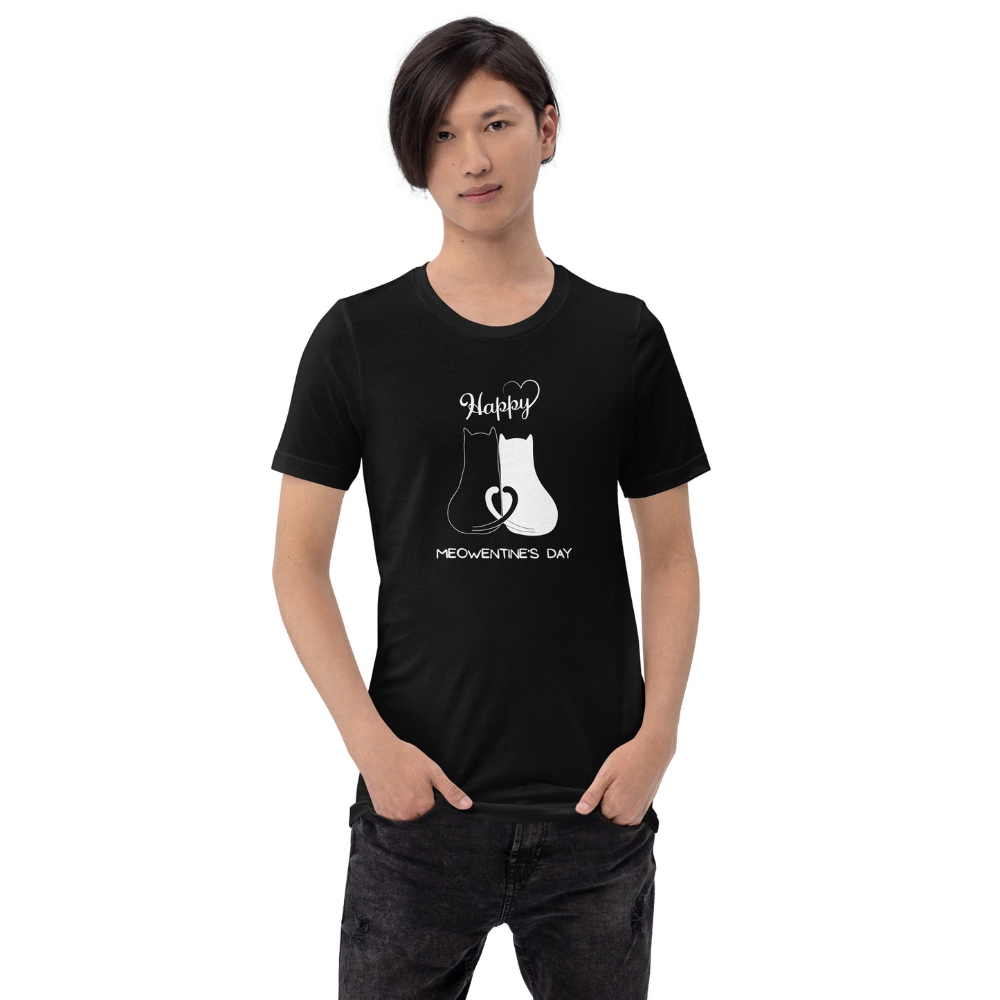 【バレンタイン限定】猫tシャツ ねこ 猫イラスト|アダルト&キッズサイズ.