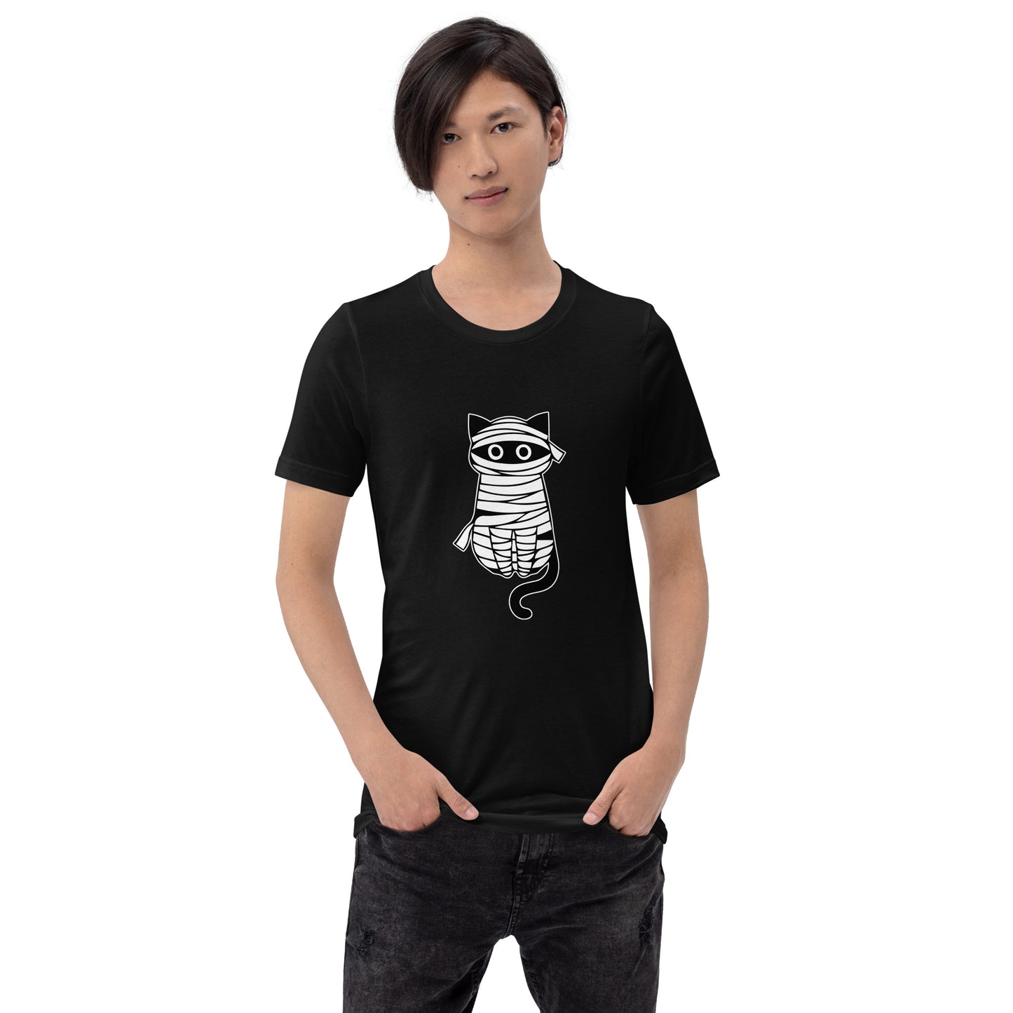 猫tシャツ ねこ 猫イラスト おもしろ tシャツ かわいい ハロウィン|アダルト&キッズサイズ.