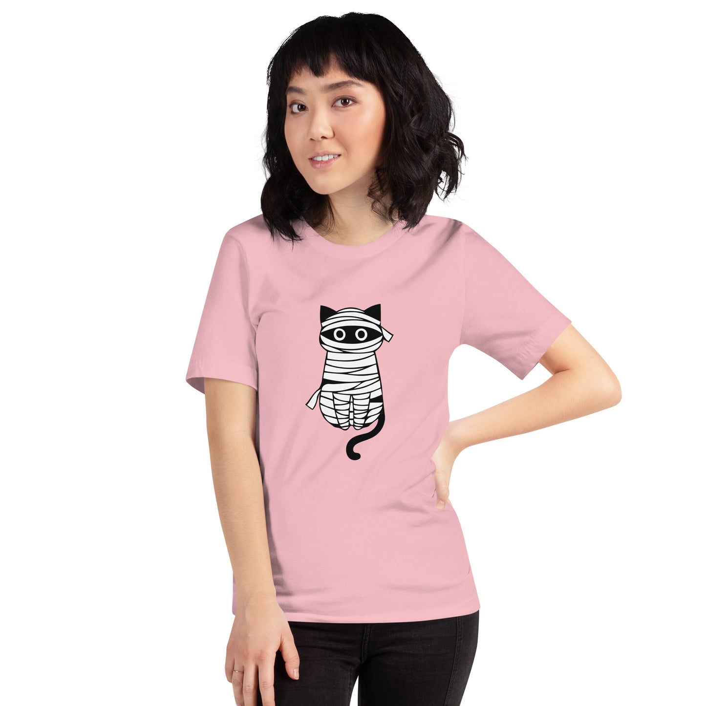 猫tシャツ ねこ 猫イラスト おもしろ tシャツ かわいい ハロウィン|アダルト&キッズサイズ.