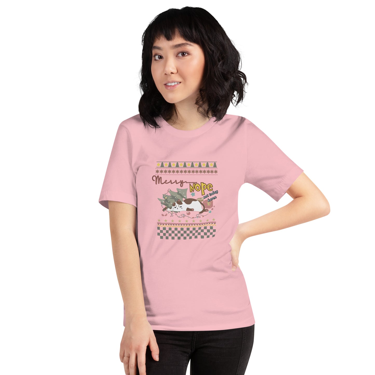 【クリスマス限定商品】猫tシャツ ねこ 猫イラスト 猫クリスマス.