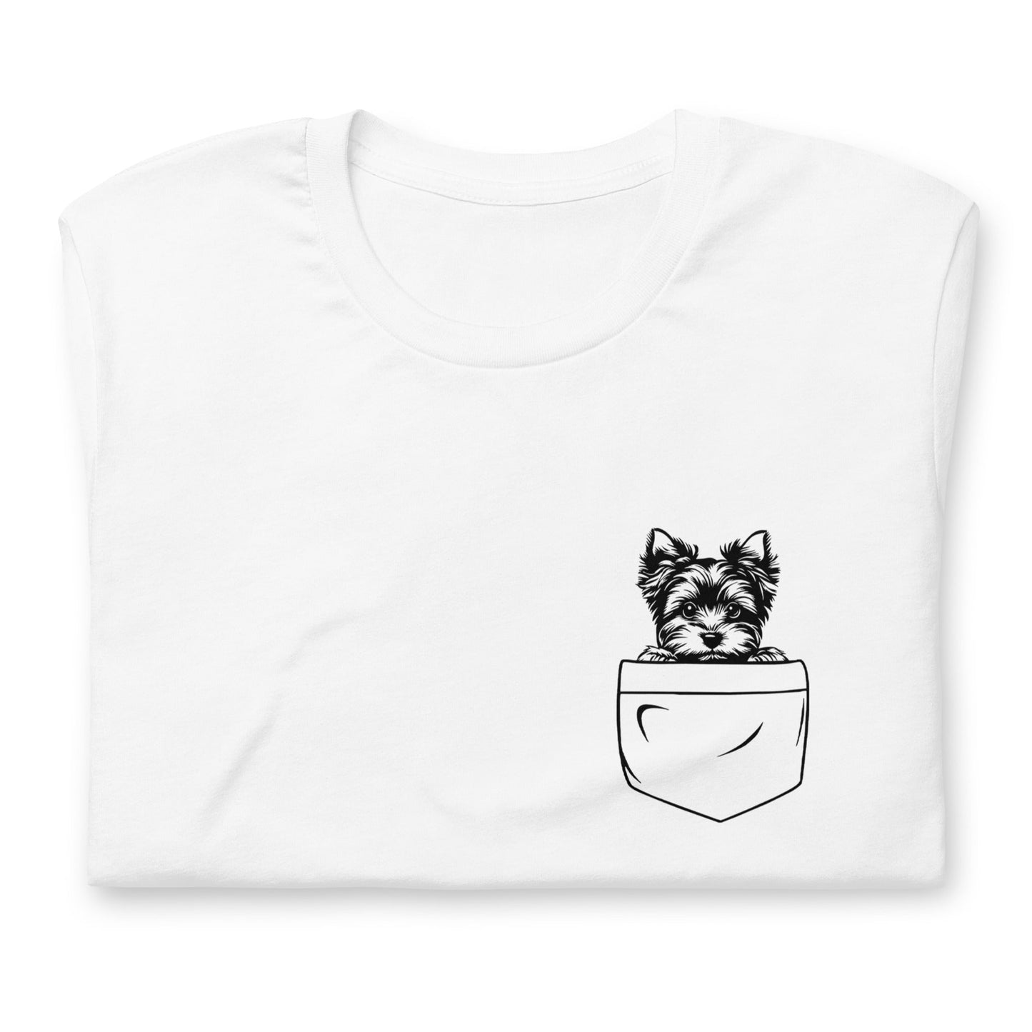 犬 tシャツ 犬イラスト 犬ヨークシャー|アダルト&キッズサイズ.