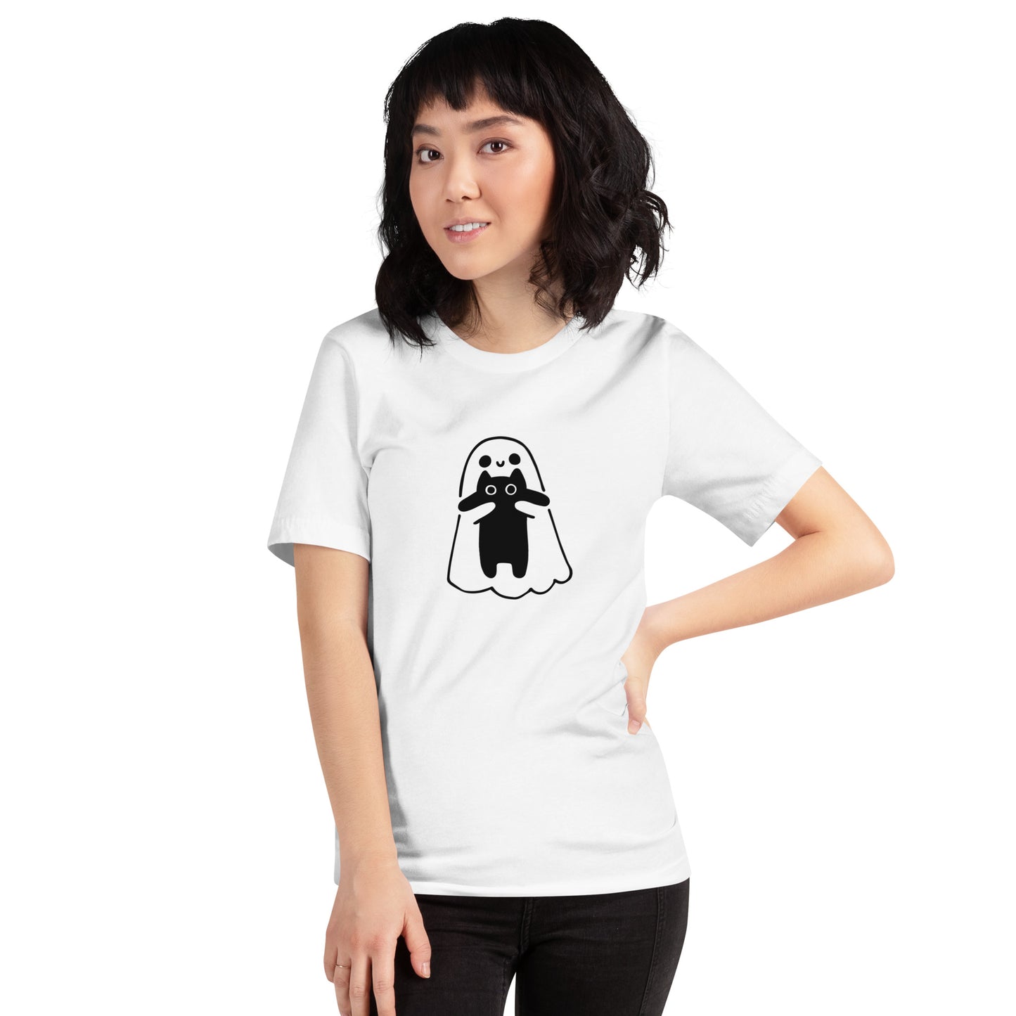 猫tシャツ ねこ 猫イラスト おもしろ tシャツ かわいい ハロウィン|アダルト&キッズサイズ.