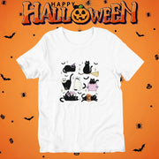 猫tシャツ ねこ 猫イラスト おもしろ tシャツ かわいい ハロウィン|アダルト&キッズサイズ