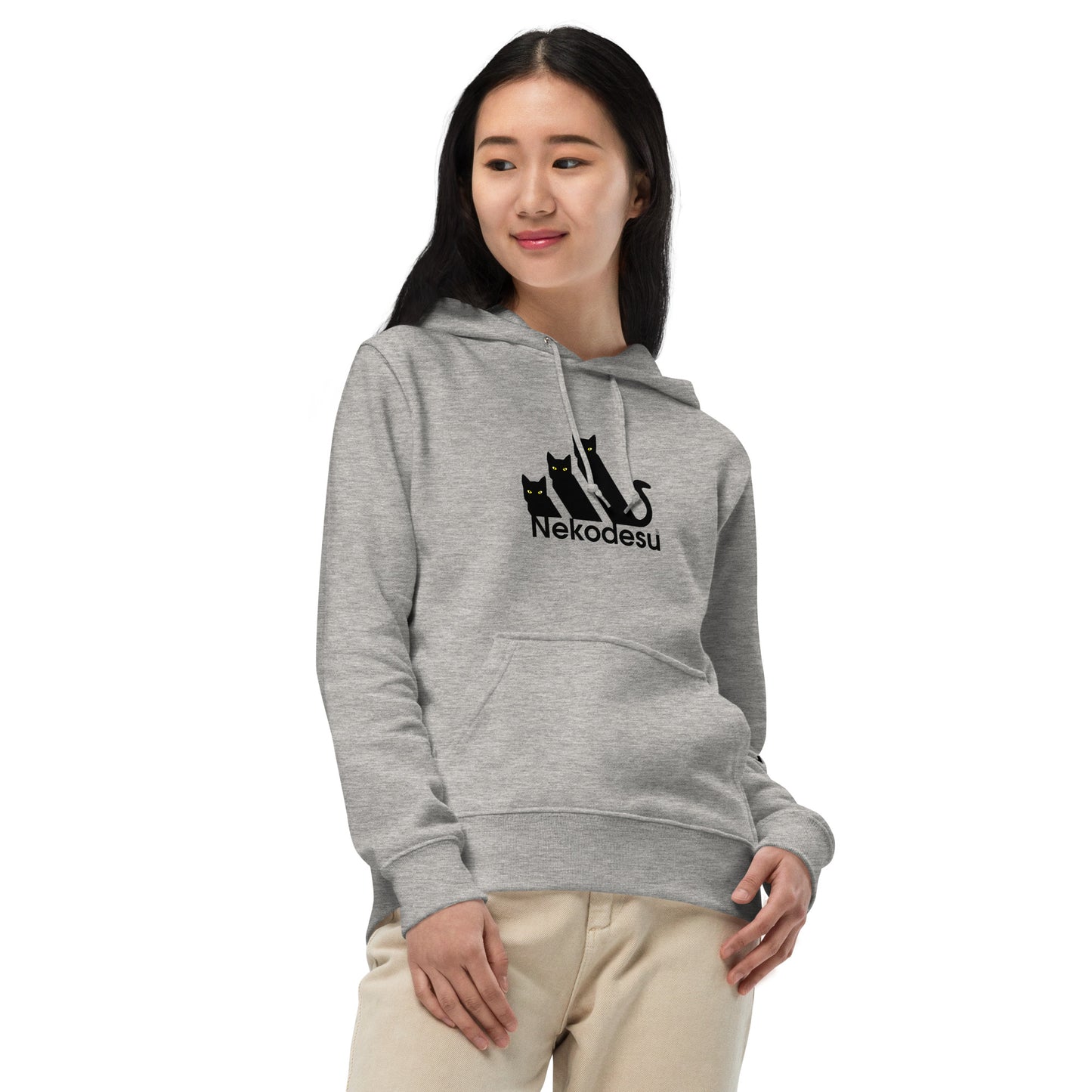 猫 パーカー ねこ かわいい 猫イラスト Nekodesu & The Cat Face | フロント&バックプリント