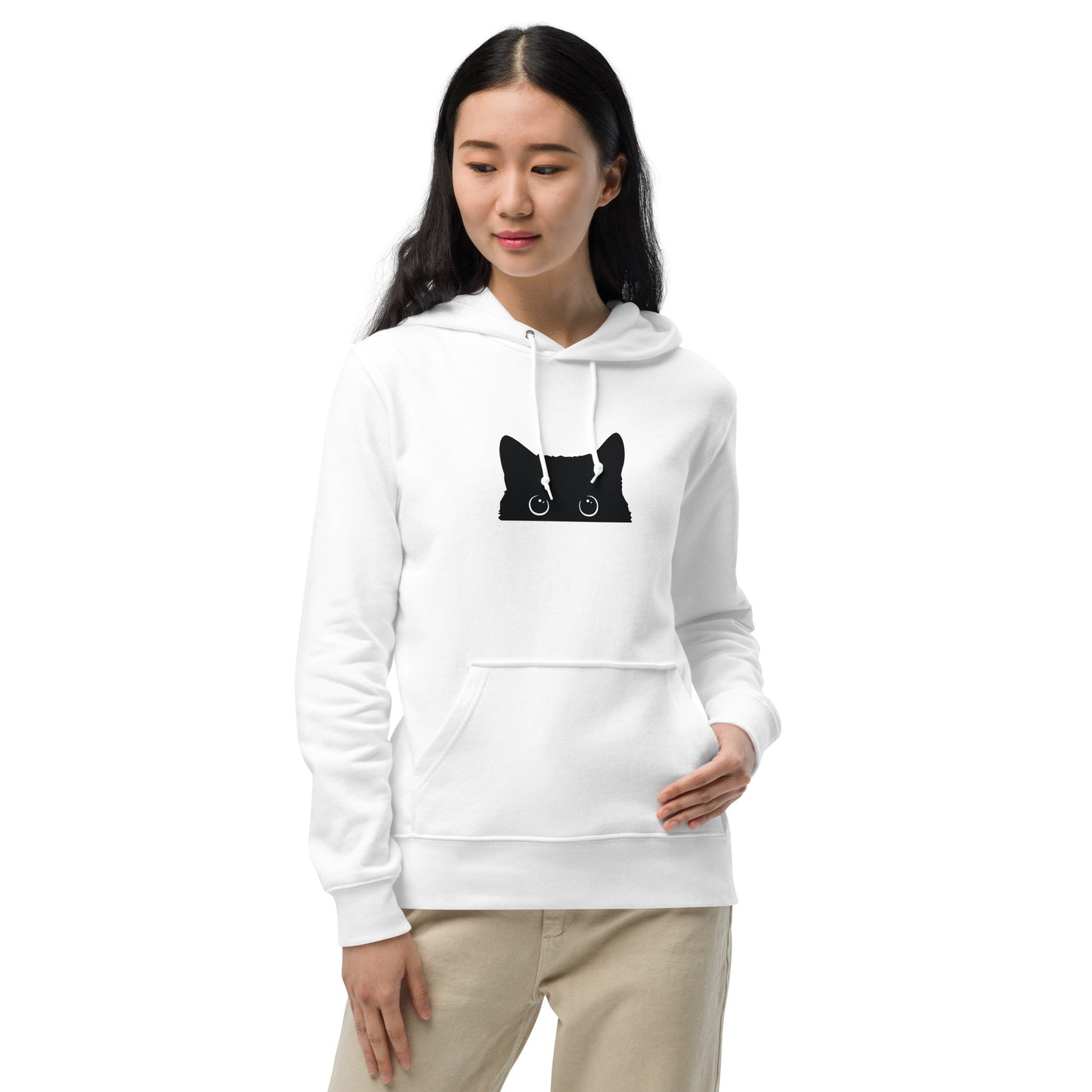 猫 パーカー ねこ かわいい 猫イラスト可愛い黒い.