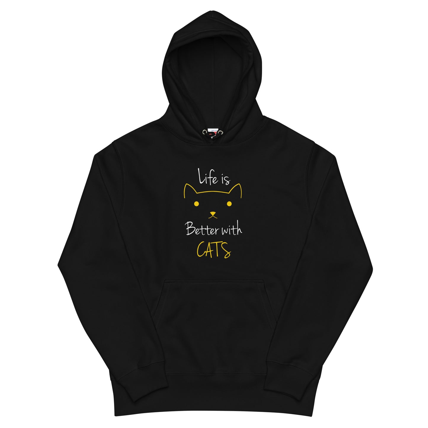 猫 パーカー ねこ かわいい 猫イラスト Better with Cats.