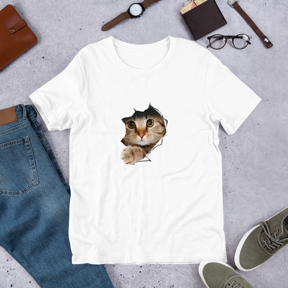 猫tシャツ ねこ 猫イラスト 3D 可愛い – Takashirt