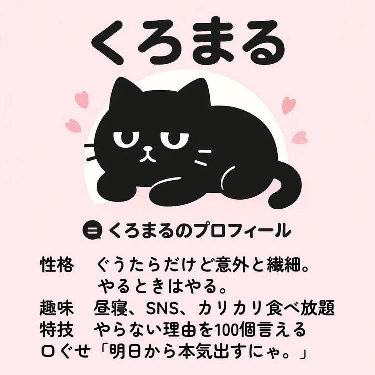 🐈‍⬛ やらない理由を100個言えるくろまる