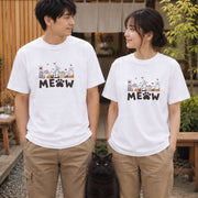 MEOW Cat Paws | 猫の肉球 かわいい 猫の手足 Tシャツ | フロントのみプリント