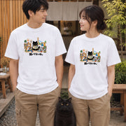 Kindergarten Cat 「聞いてないね。」黒猫 Tシャツ｜フロントプリント