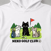 NEKO GOLF CLUB 猫ゴルフ部 パーカー フーディ｜フロントプリント