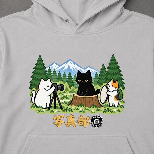 Cat Photo Club 写真部 パーカー｜フロントプリント