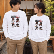 Baseball Cat |「やることは多い。やる気は少ない。」黒猫 野球 長袖Tシャツ | フロントプリント
