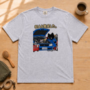 Cat Mechanic Found The Culprit 黒猫整備士「犯人を発見した。」 Tシャツ｜フロントプリント