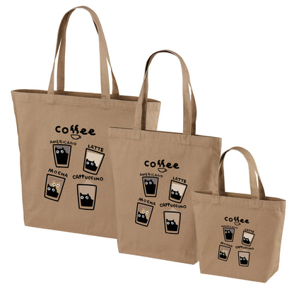 猫トート バッグ  猫 エコ バッグ　猫カフェ Coffee Cat