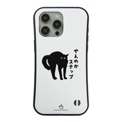 ケース ねこ 猫イラスト やんのかステップ スマホ ケース iPhone8, SE2, SE3 ~ ケースiPhone17シリーズ