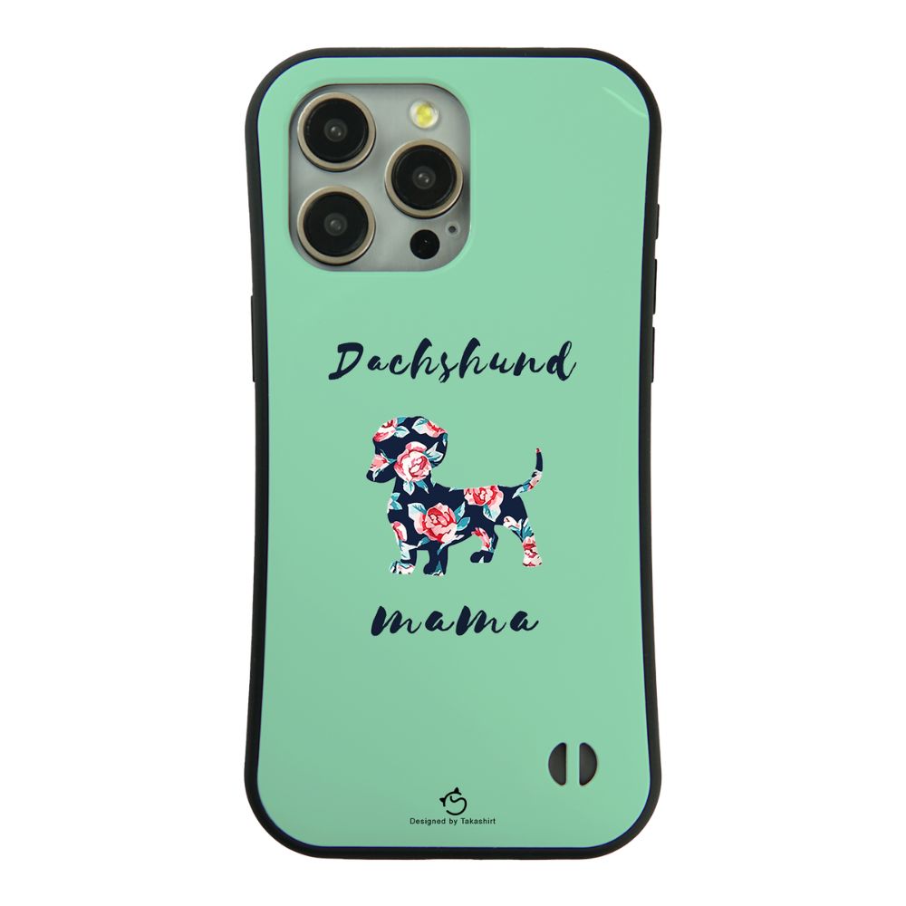 ケース いぬ 犬 イラスト  ダックス フンド ママ  Dachshund mama スマホ ケース iPhone8, SE2, SE3 ~ ケース iPhone16セリア