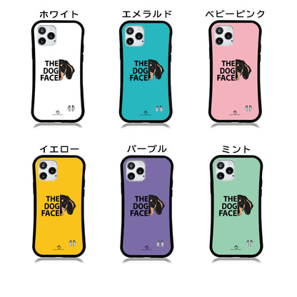 ケース いぬ 犬 イラスト  ダックス フンド THE DOG FACE スマホ ケース iPhone8, SE2, SE3 ~ ケース iPhone16セリア