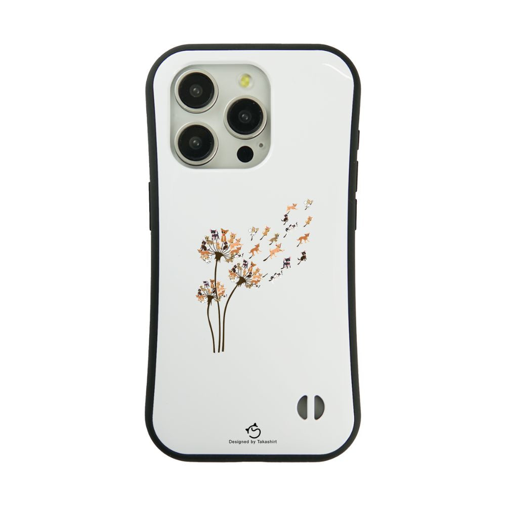 ケース いぬ 犬 イラスト チワワ タンポポ  スマホ ケース iPhone8, SE2, SE3 ~ ケース iPhone16セリア