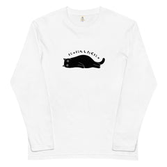 猫 ロン t 猫 長袖 t シャツ ねこ 猫イラスト にゃにもしたくにゃ