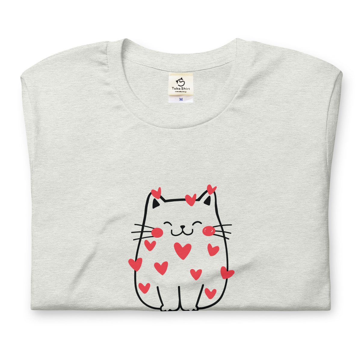 【バレンタイン限定】猫tシャツ ねこ 猫イラスト｜アダルト&キッズサイズ.