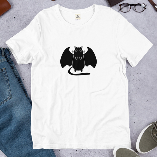 猫tシャツ ねこ 猫イラスト おもしろ tシャツ かわいい ハロウィン｜アダルト&キッズサイズ.