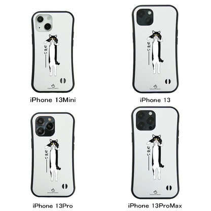 ケース ねこ 猫イラスト ハチワレ猫 ながいー スマホ ケース iPhone8, SE2, SE3 ~ ケース iPhone16セリア