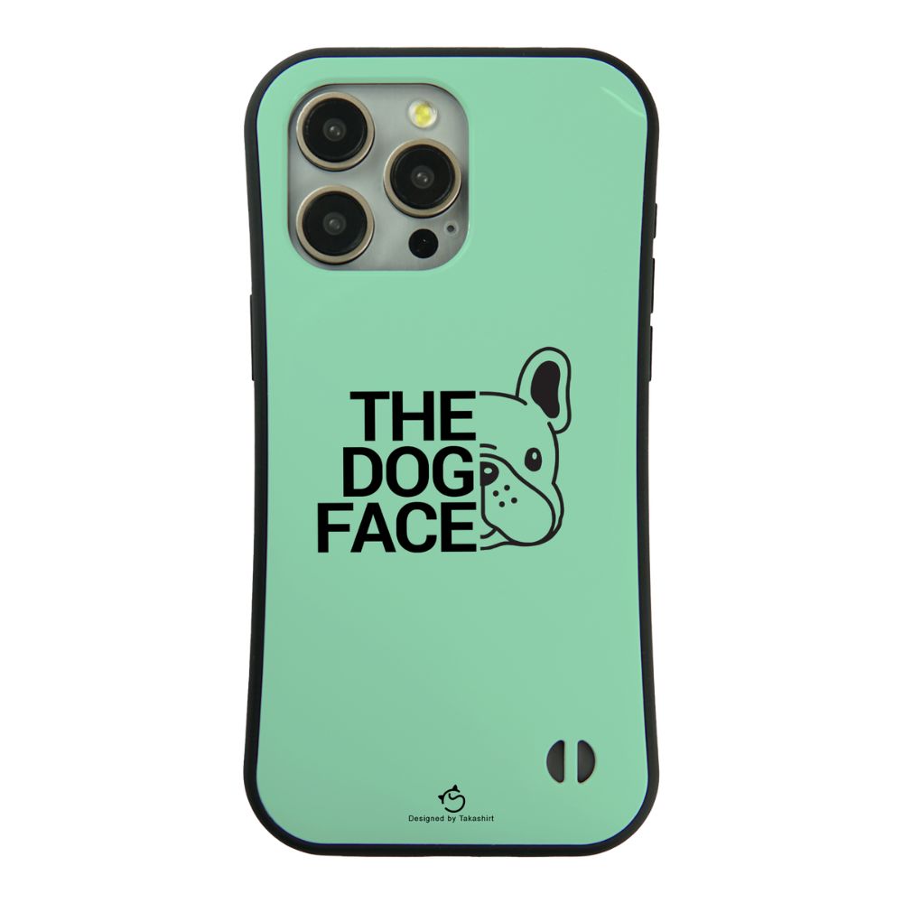 ケース いぬ 犬 イラスト フレンチ・ブルドッグ THE DOG FACE スマホ ケース iPhone8, SE2, SE3 ~ ケース iPhone16セリア